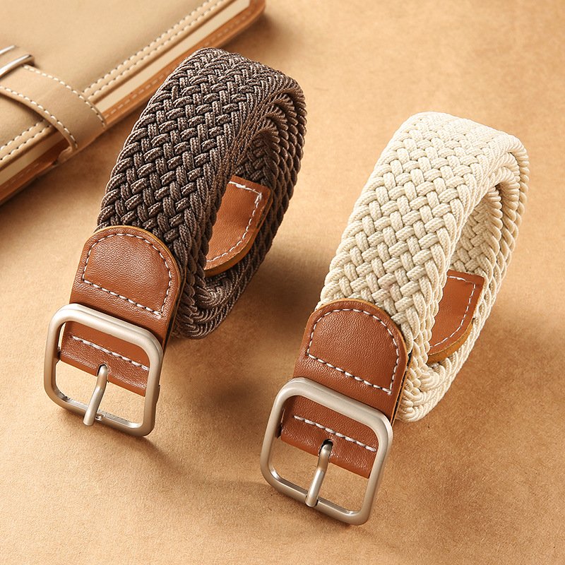 Classic Canvas Belt with Square Buckle