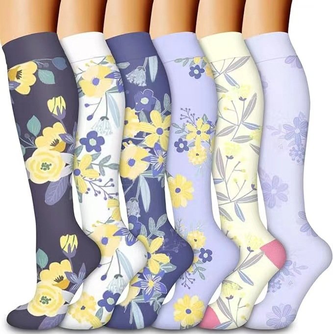 6-Pack Sports Compression Socks for Men & Women
