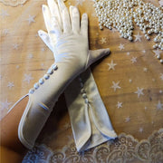 Elegant Wedding Satin Gloves for Brides