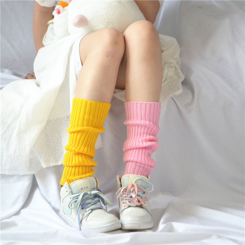 Vibrant Solid Color Socks for Women
