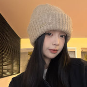 Warm Thermal Wool Letter Pullover Knitted Hat