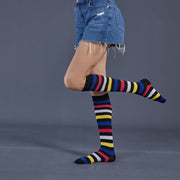 Rainbow Stripe Dance Socks for Women, Free Size