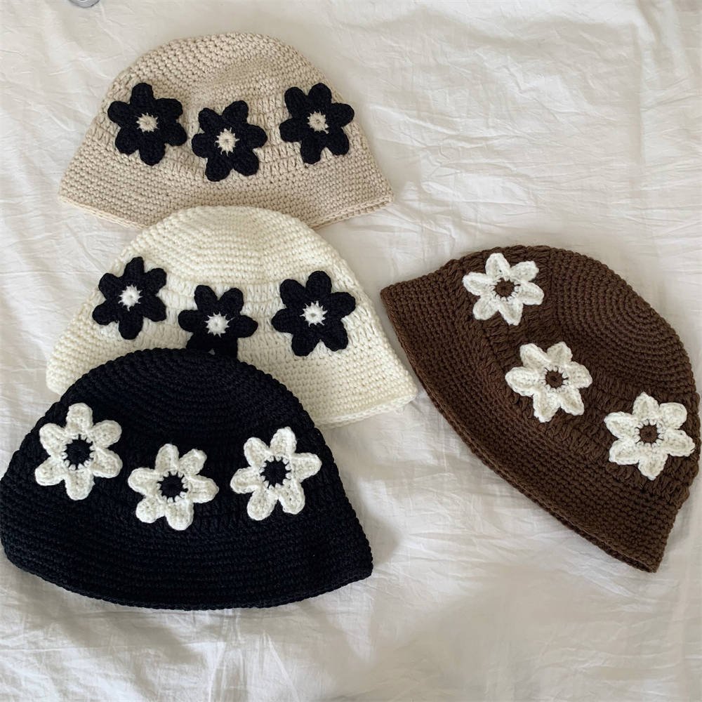 Retro Chic Flower Bucket Hat for Women