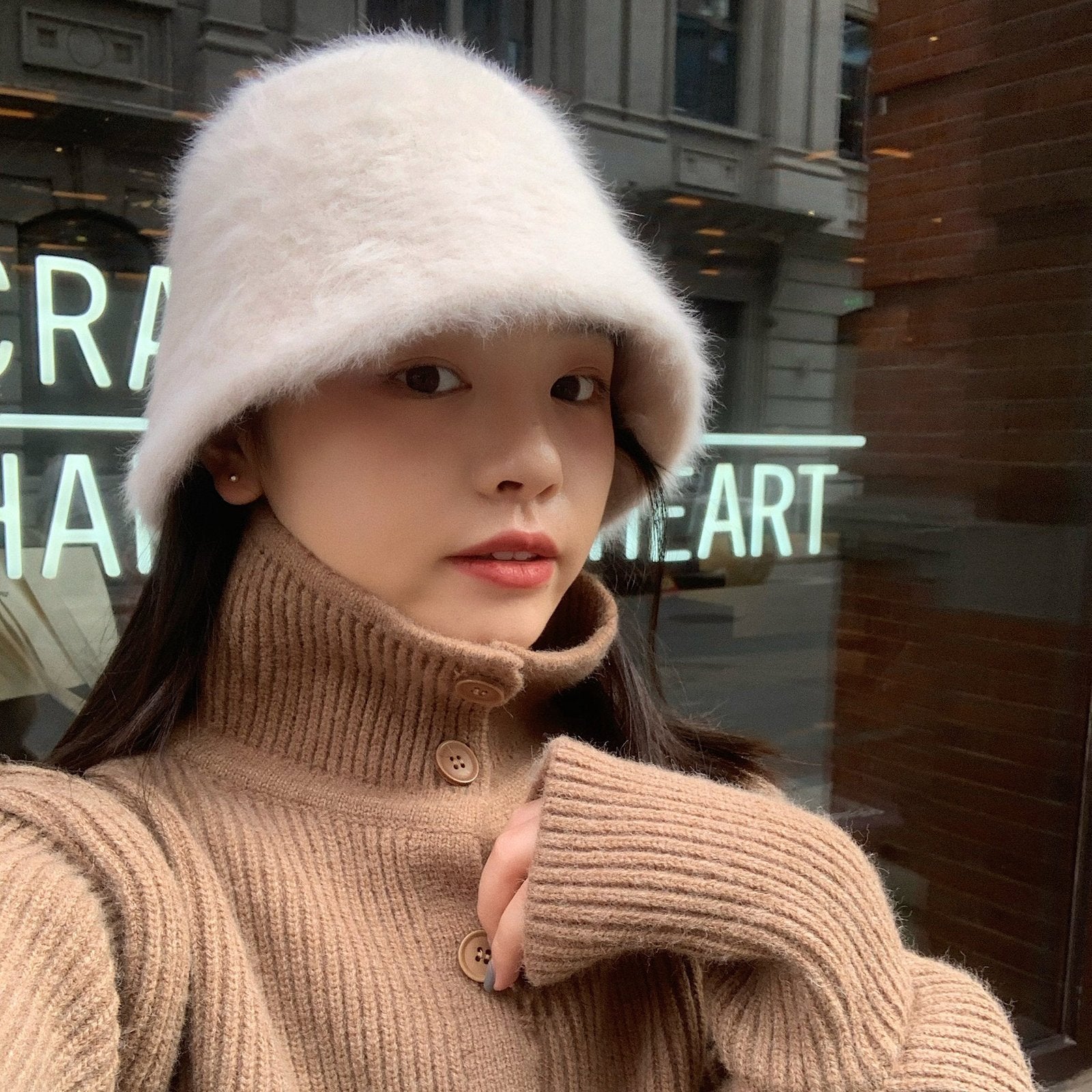 Warm Rabbit Fur Hat