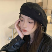 Retro Denim Beret