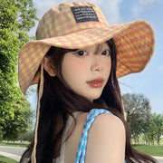 Women's Plaid Bucket Hats for Summer