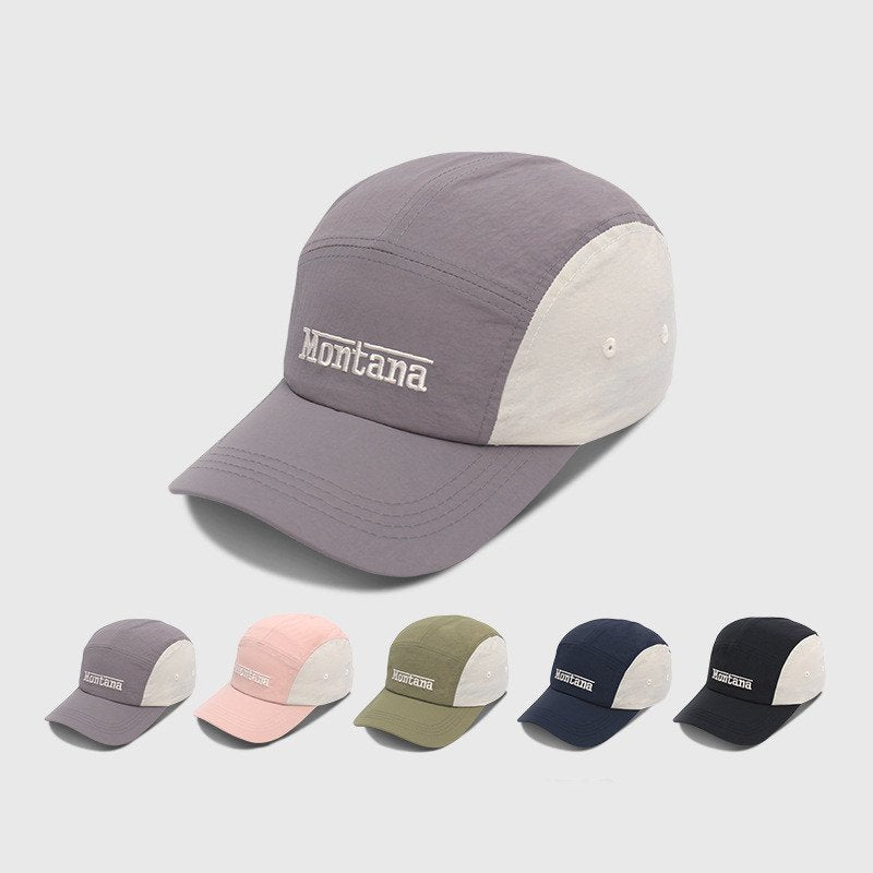 Contrast Letter Sun Hat for Women