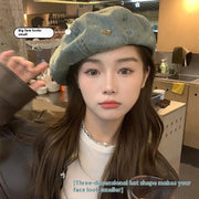 Autumn and Winter Beret for Women, Big Head Circumference