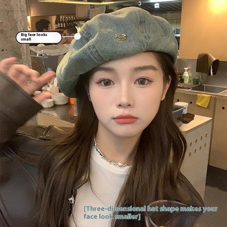 Autumn and Winter Beret for Women, Big Head Circumference