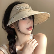 Breathable Summer Visor Straw Hat for Women