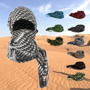 Tactical Desert Scarf with Tassel - Versatile Square Keffiyeh for All Seasons