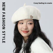 Solid Color Beret for Women - Artistic Painter Hat