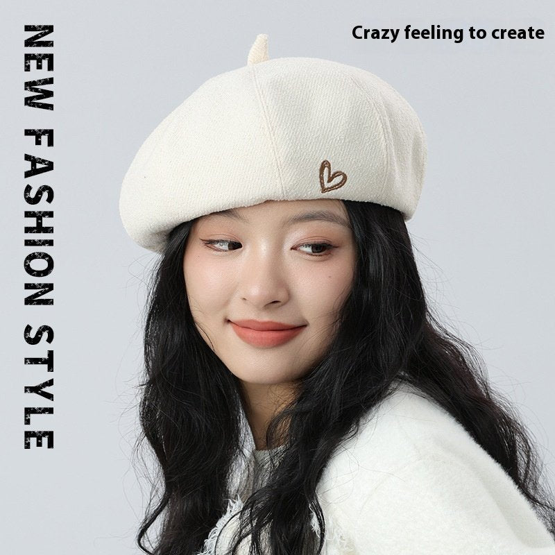 Solid Color Beret for Women - Artistic Painter Hat