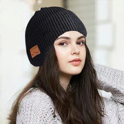 Warm Blue Tooth Cap for Women