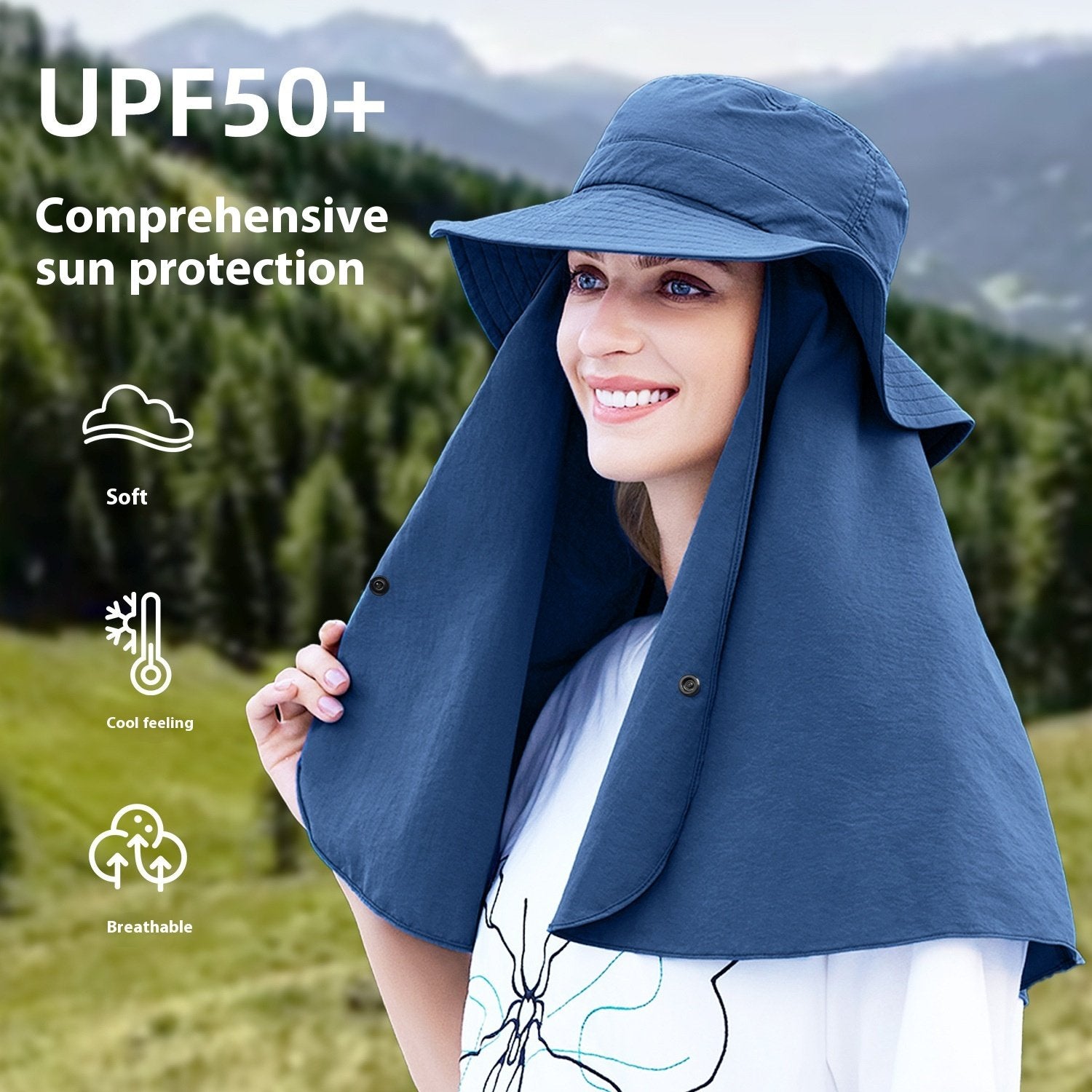 Big Brim Kids Sun Hat UPF50 Protection Summer Outdoor