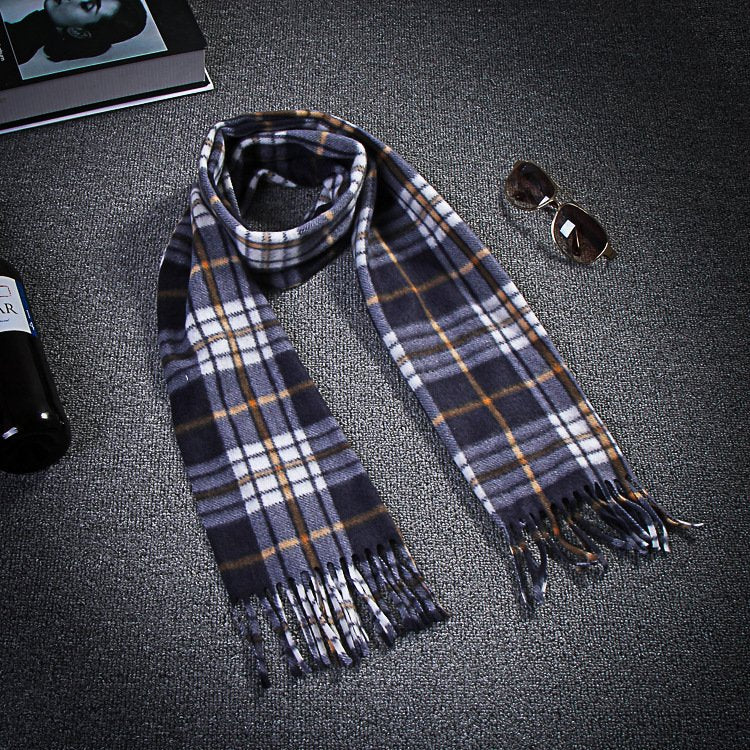 Warm Plaid Thermal Scarf for Men & Women