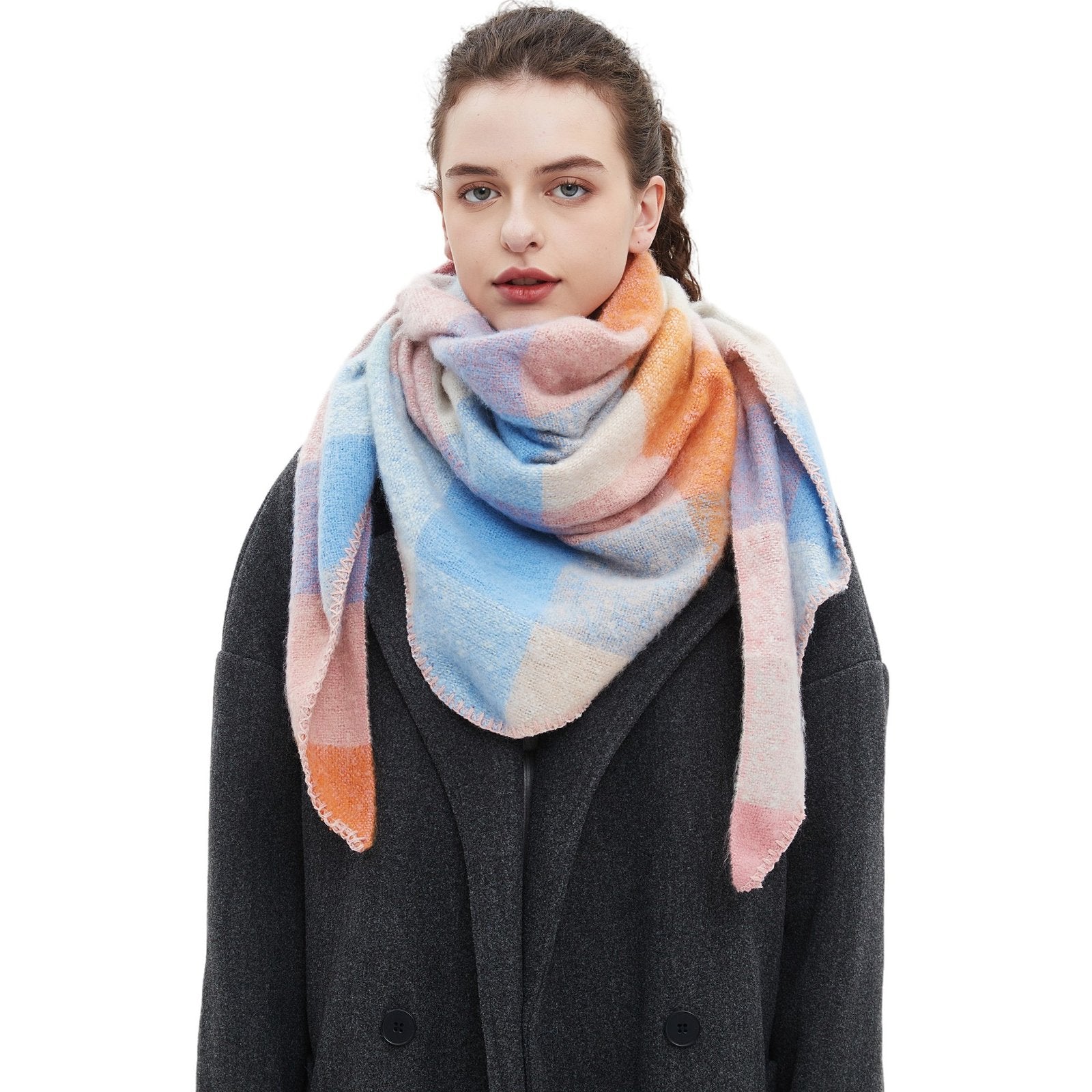 Cozy Winter Triangle Shawl Scarf