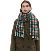 Warm Small Plaid Scarf for Autumn Winter