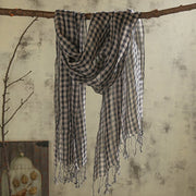 Long Linen Scarf for Women - Warm Four Seasons Shawl