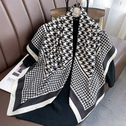 Classic Plaid Twill Scarf - Versatile, Elegant Style