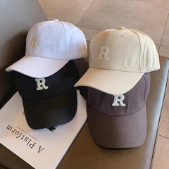 Women's Red Baseball Cap with Adjustable Strap