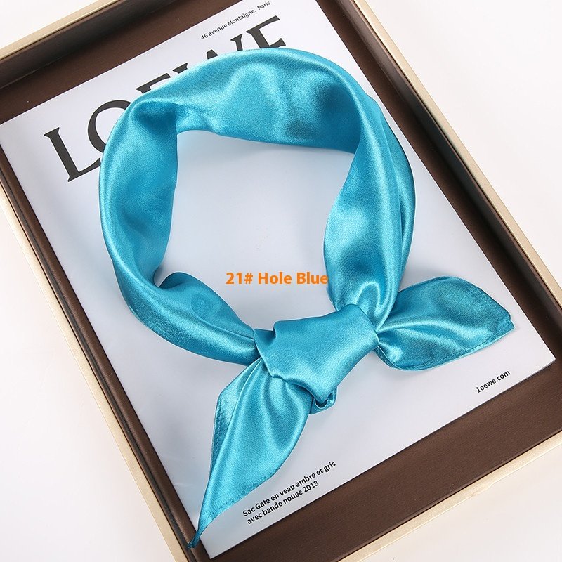 Add a Pop of Color with Square Scarf Artificial Silk