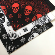Add a Touch of Edginess with Cotton Skull Print Scarf