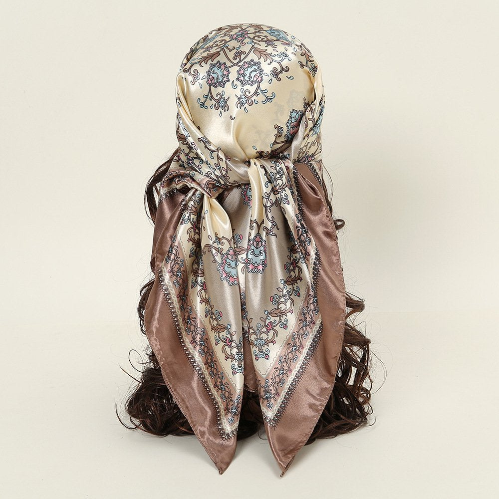 Versatile Fashion Square Scarf 90cm