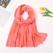Add Elegant Vintage Charm with This Small Flower Cotton Scarf