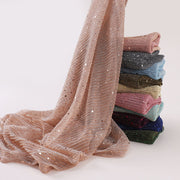 Add a Touch of Glamour with Sequined Shawl Scarf