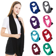 Versatile Solid Color Scarf for Women