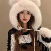 Warm Fox Fur Hat