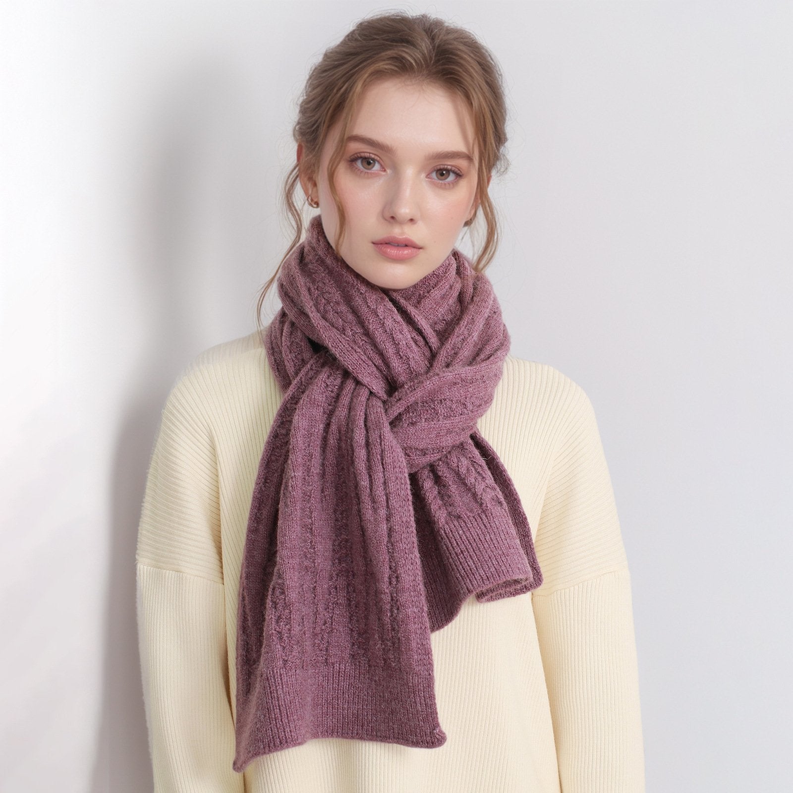 Warm Acrylic Scarf for Autumn Winter