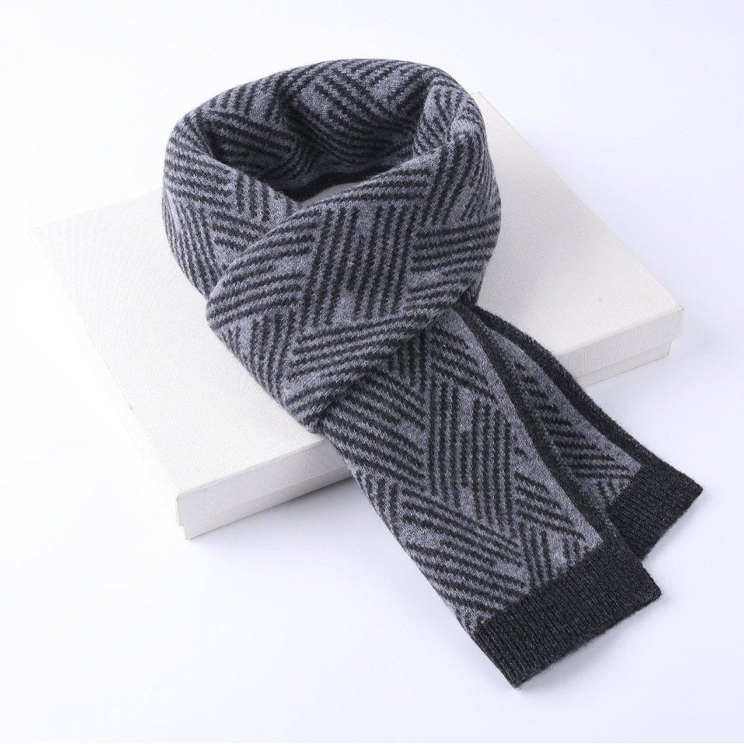 Warm Pure Wool Scarf for Men & Women