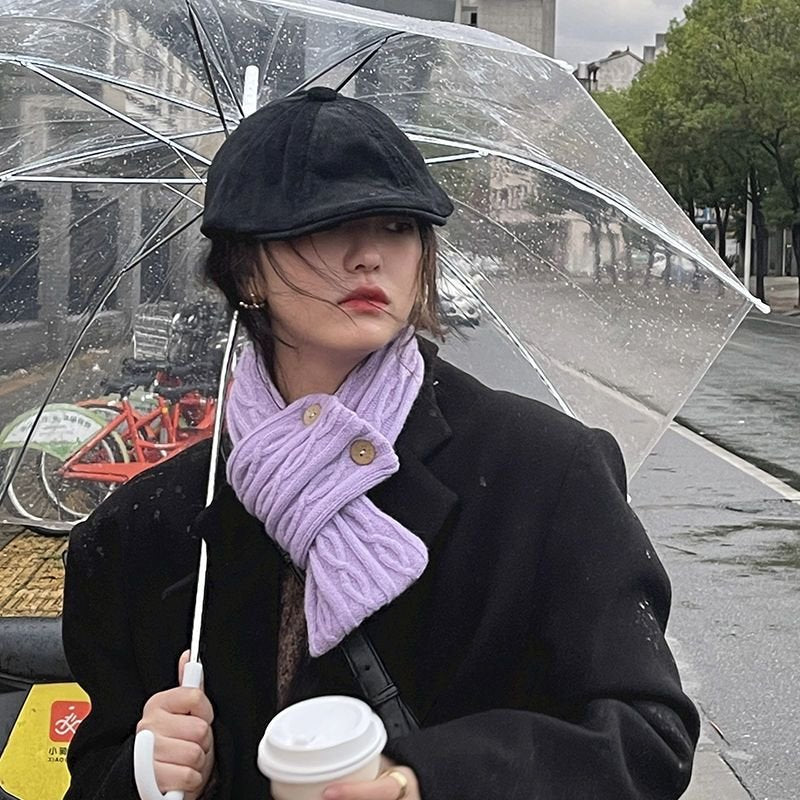 Cozy Winter Scarf for Women, Soft Solid Colors