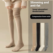 Winter Knee Socks with Anti-Slip Soles for Women