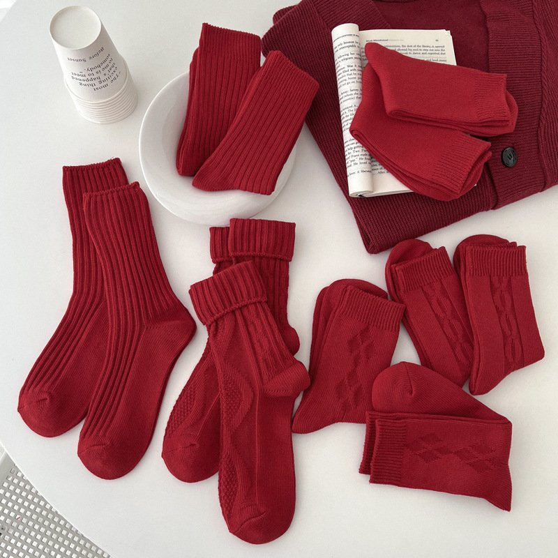 Soft Cotton Socks for Women, 4-Season Casual Wear
