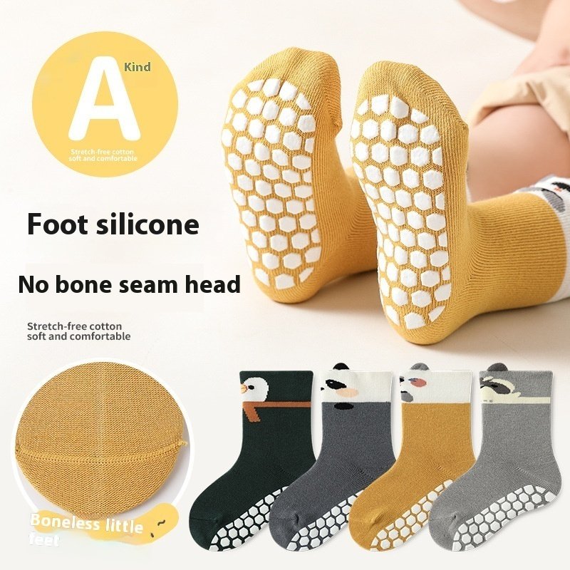 Non-Slip Cartoon Socks for Kids
