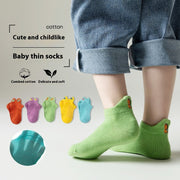 Summer Cartoon Socks for Kids Cotton Mesh Thin