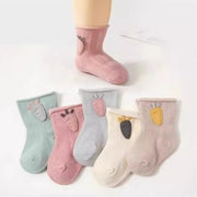 Soft Baby Socks for Newborns, Anti-Drop & Breathable, Neutral Colors