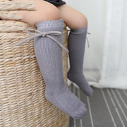 Cute Monochrome Bow Socks for Girls
