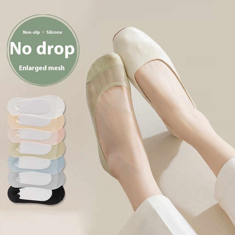 Stay Cool Non-Slip Invisible Socks for Women