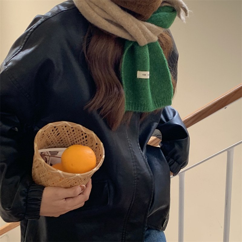 Warm Contrast Scarf for Women
