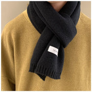 Warm Knitted Wool Scarf for Men Women