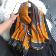 Geometric Houndstooth Scarf for Women - Warm and Stylish Shawl