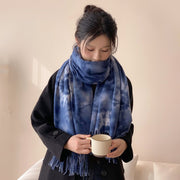 Soft Tie-Dye Cashmere Scarf