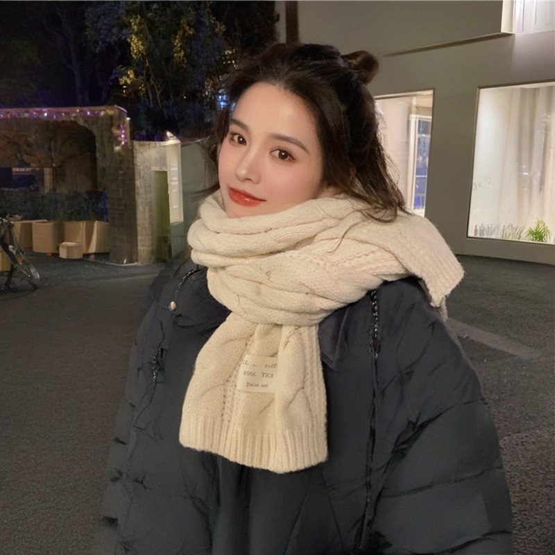 Stay Warm with Soft Knitted Scarf