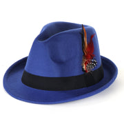 Warm Woolen Feather Hat