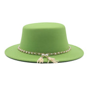 Flat Top Wool Hat
