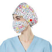 Nurse Cap for Women, Cartoon Operating Room Hat, Doctor's Clinic Cap